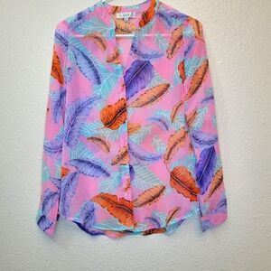 Women Blouse Size Small Sheer